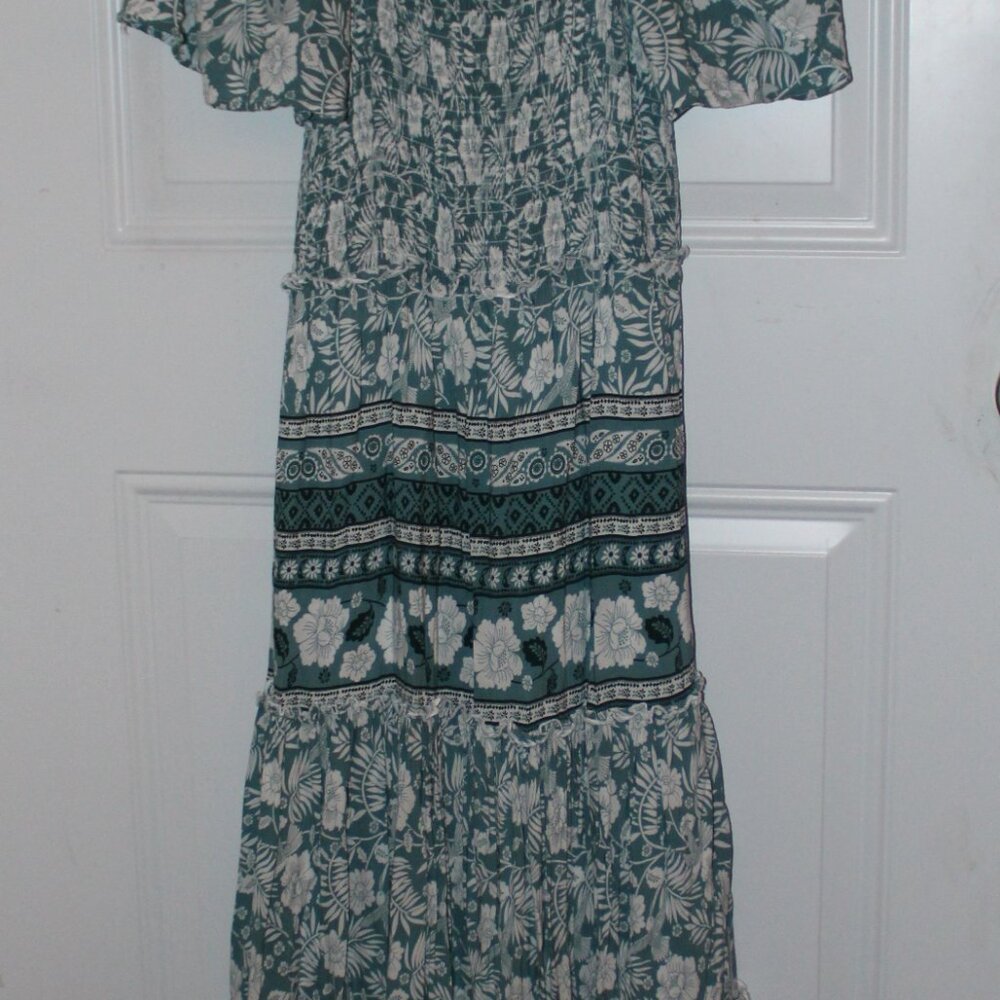 DM Fashion Womens Midi Ruffled Dress Size XS Fairy Grunge BoHo - Picture 5 of 5